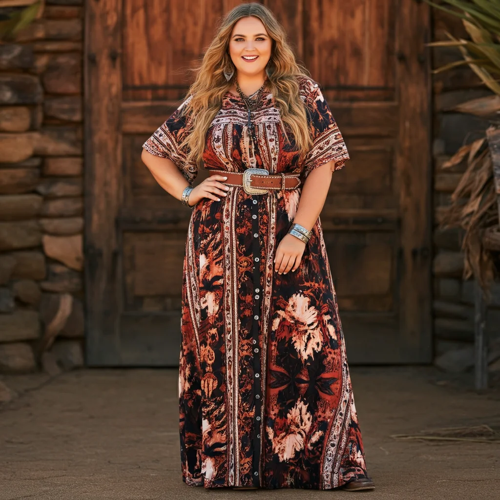 Maxi Dress & Belt