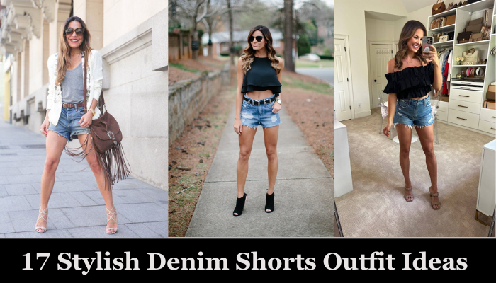 17 Stylish Denim Shorts Outfit Ideas