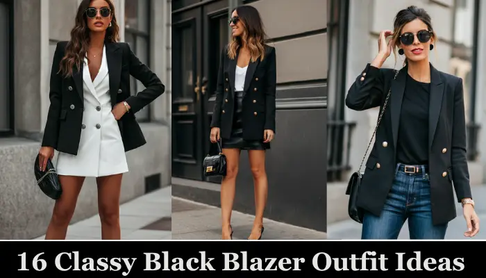 16 Chic & Classy Black Blazer Outfit Ideas