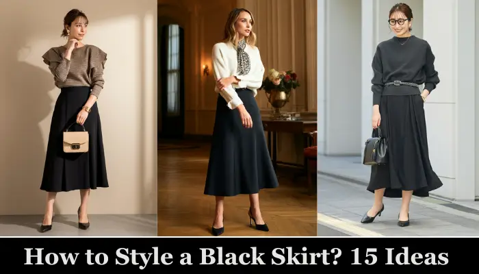 How to Style a Black Skirt
