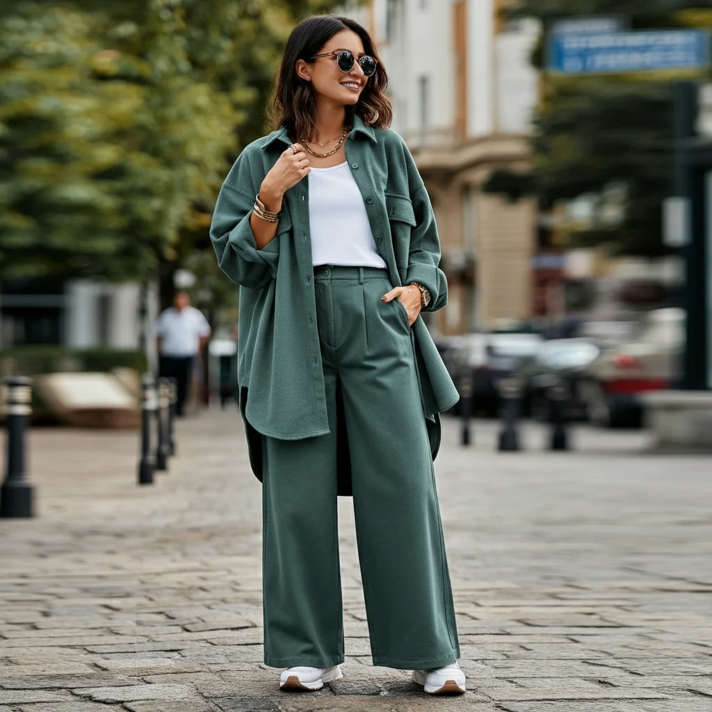 Worn with Wide-Leg Pants