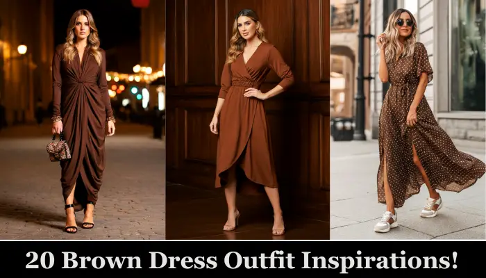 20 Gorgeous Brown Dress Outfit Inspirations!