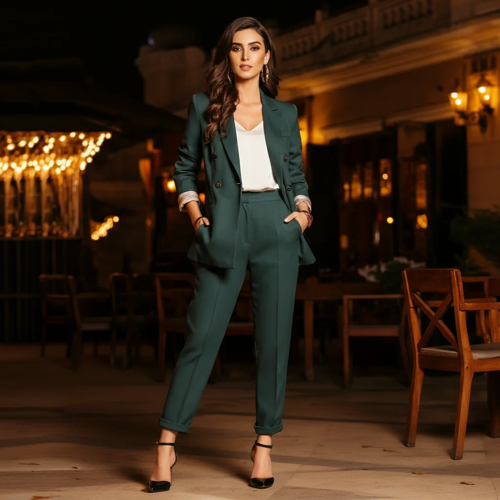 Blazer with Tailored Pants