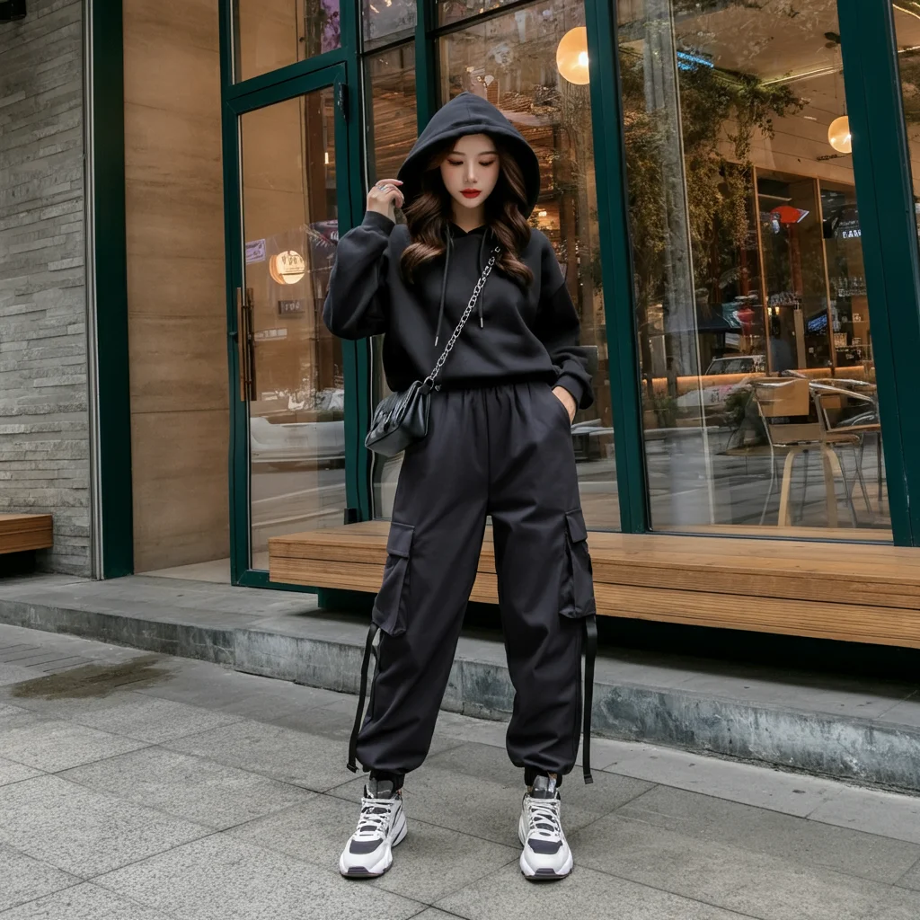 Cargo Pants with a Hoodie