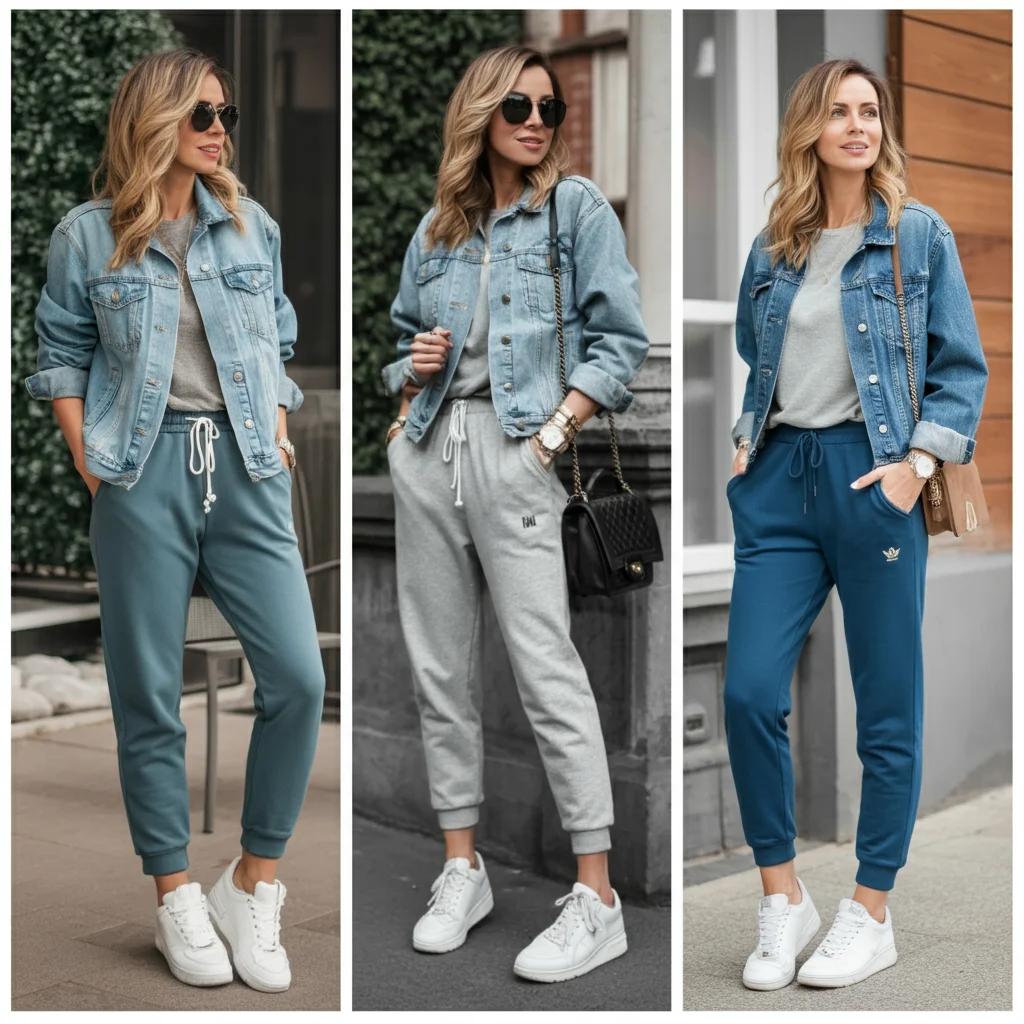 Denim Jacket and Joggers