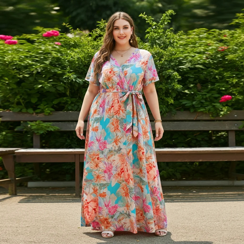 Maxi Dress with Tie Waist