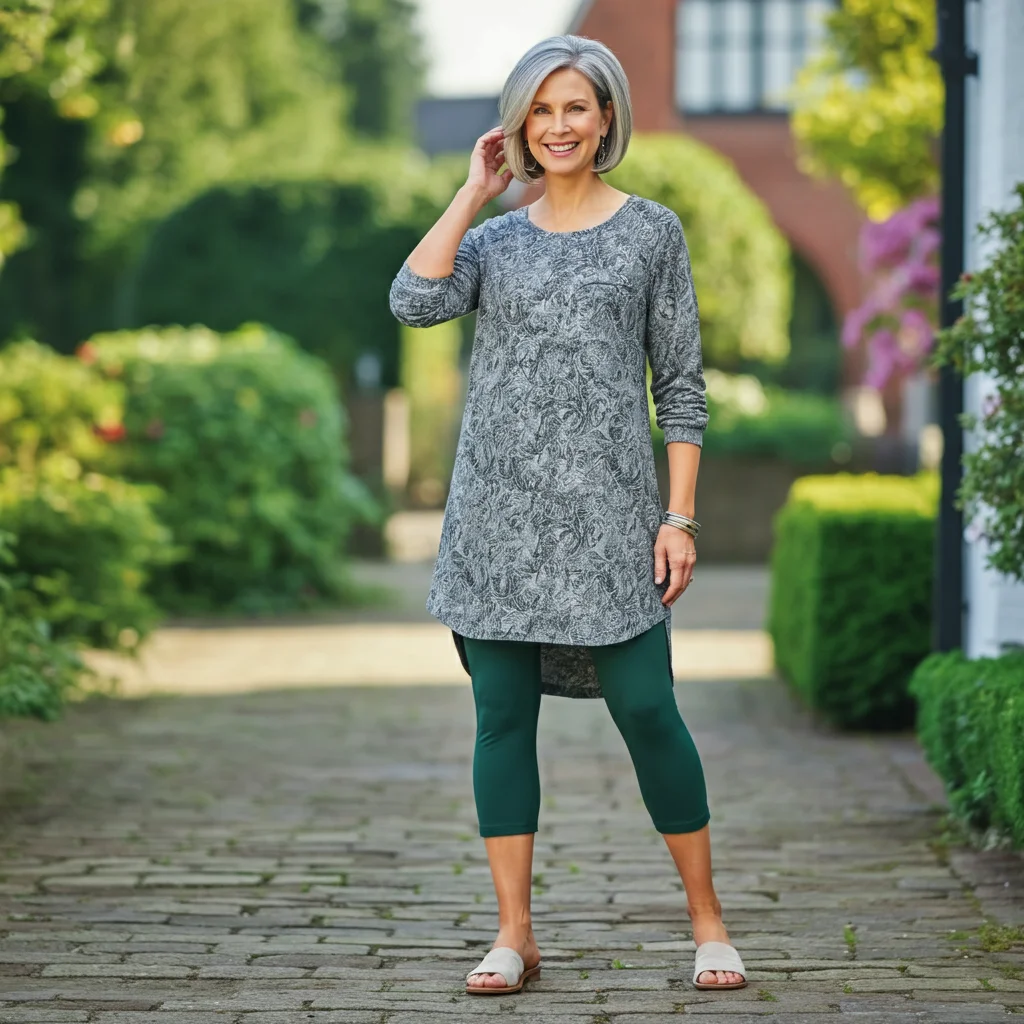 Tunic Dress and Capri Leggings
