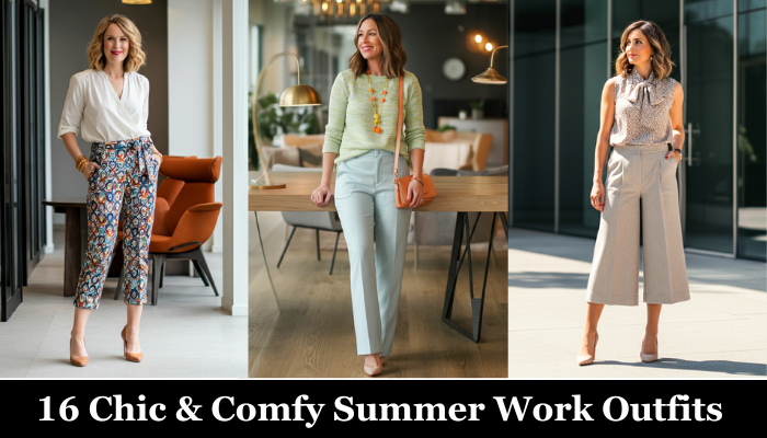 16 Chic & Comfy Summer Work Outfits