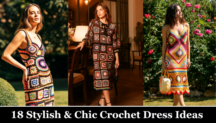 18 Stylish & Chic Crochet Dress Ideas