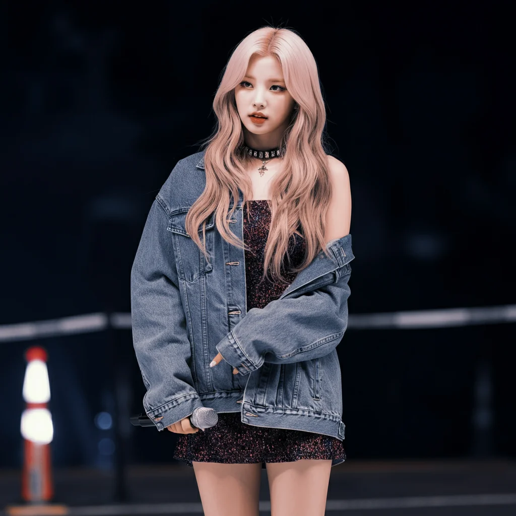 Denim Jacket with Short Dress