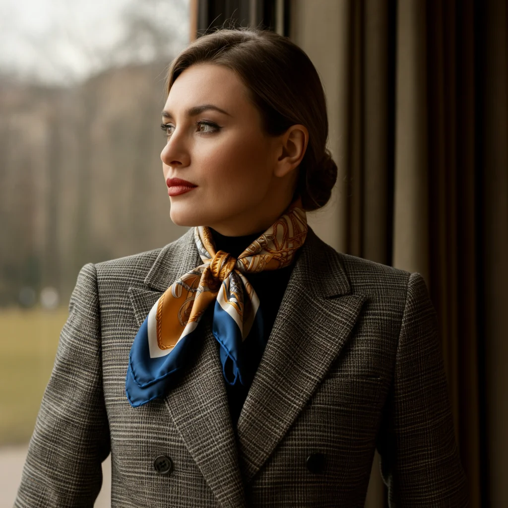 Jacket with Silk Scarf