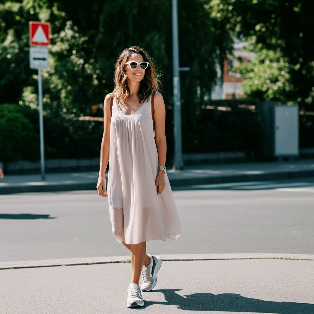 Sundress with Sneakers
