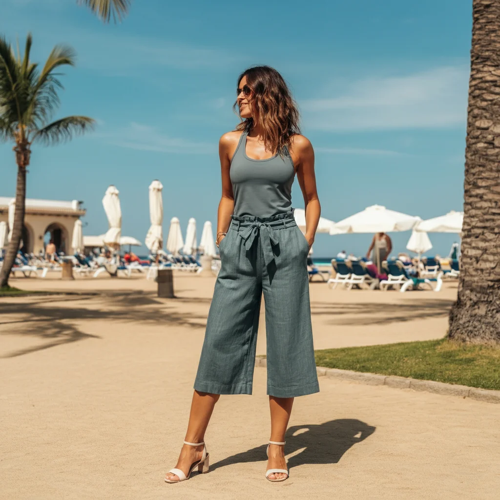 Culottes with a Racerback Tank