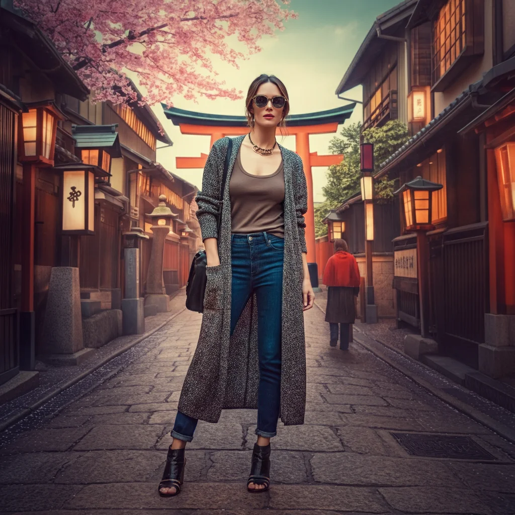 Long Cardigan Over a Tank and Jeans