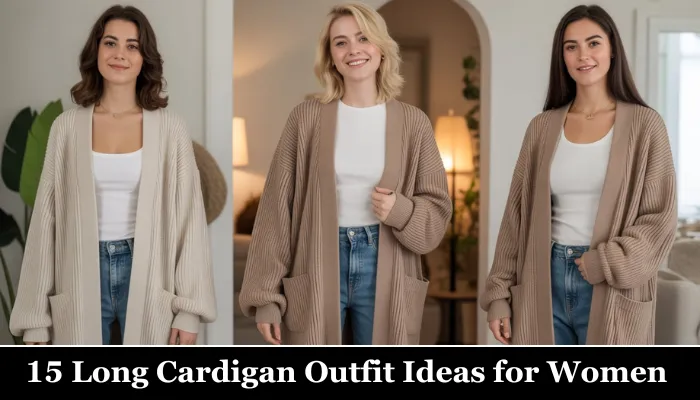 15 Long Cardigan Outfit Ideas for Women