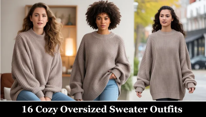 16 Cozy Oversized Sweater Outfits