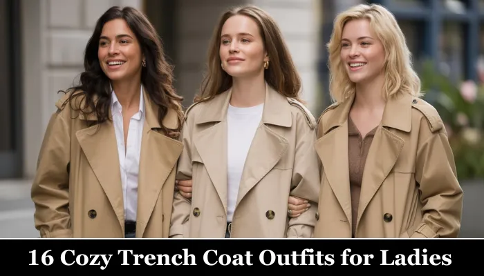 16 Cozy Trench Coat Outfits for Ladies