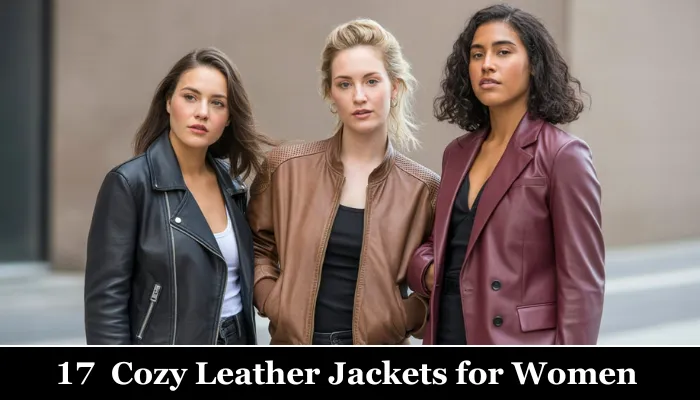 17 Stylish & Cozy Leather Jackets for Women