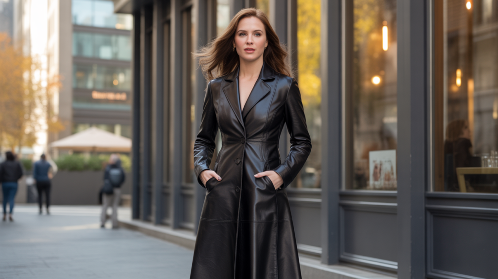 Long Leather Coat