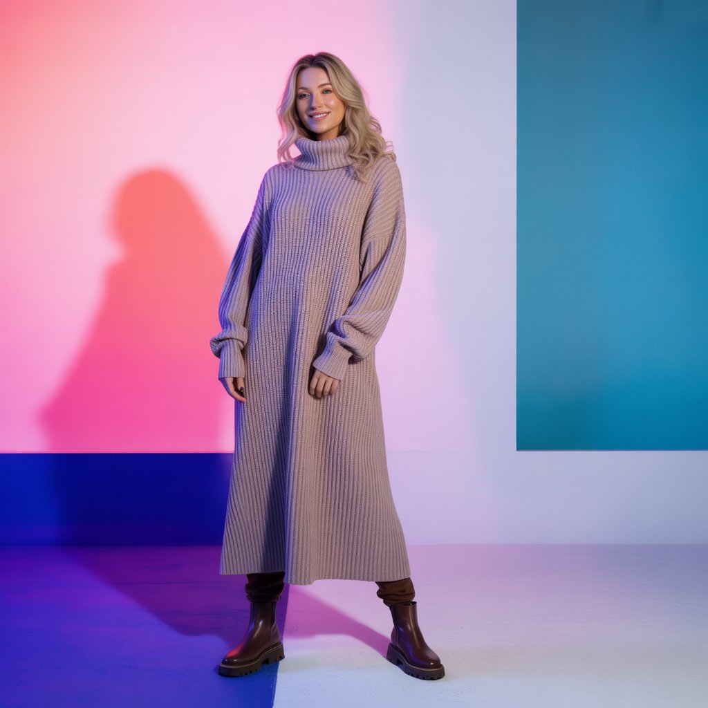 Long Sweater and Boots
