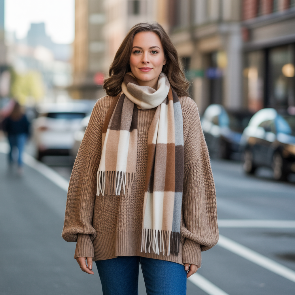 Oversized Sweater and a Scarf