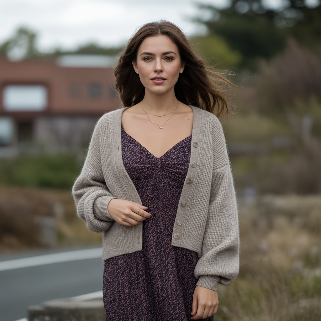 Sweater over a Dress