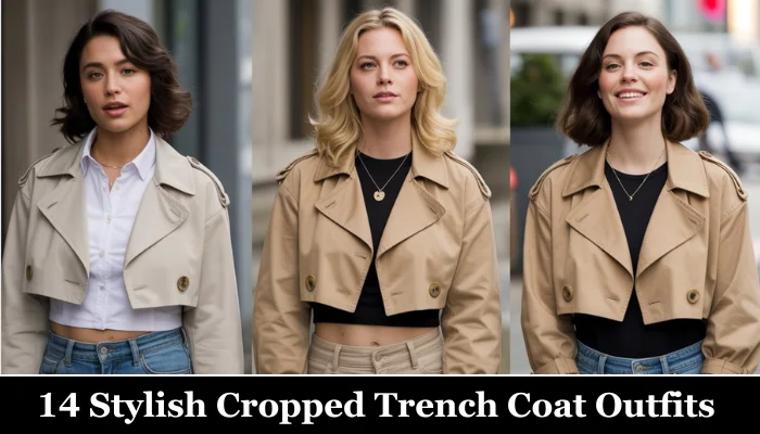 14 Stylish & Trendy Cropped Trench Coat Outfits You'll Love
