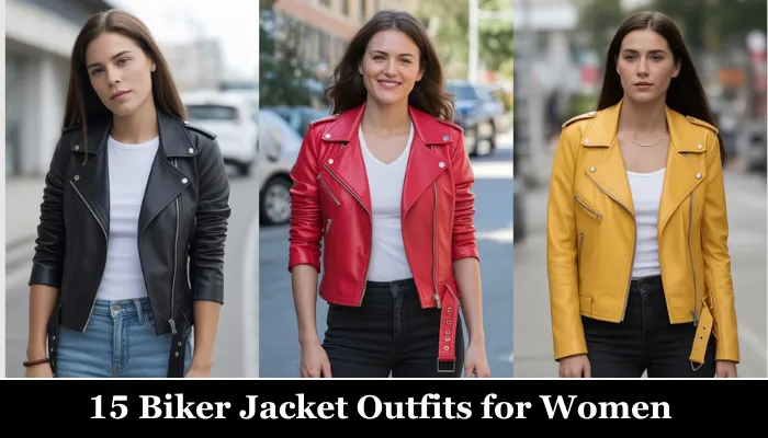 15 Biker Jacket Outfits for Women