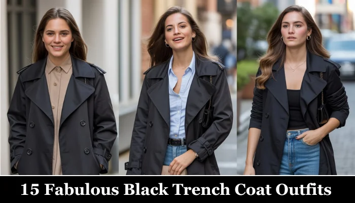 15 Fabulous Black Trench Coat Outfits for Women