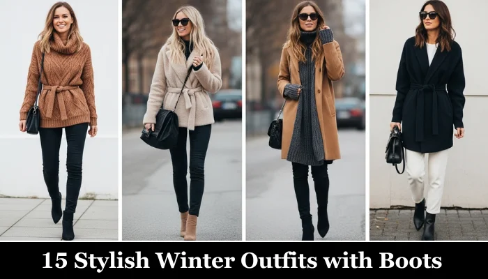 15 Stylish and Trendy Winter Outfits with Boots