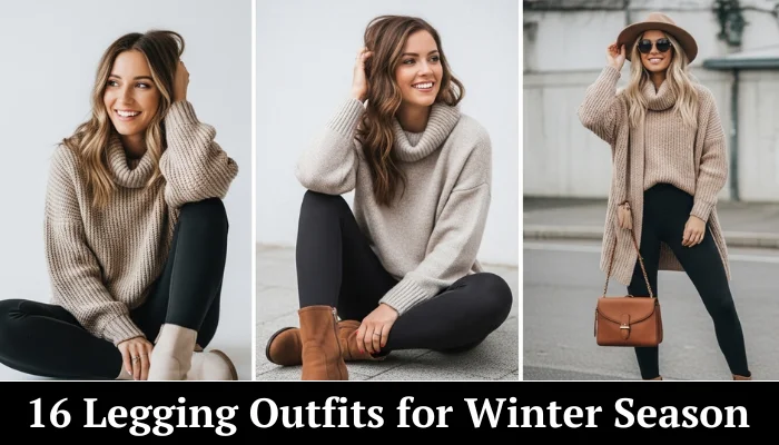 16 Stylish Legging Outfits for Winter Season