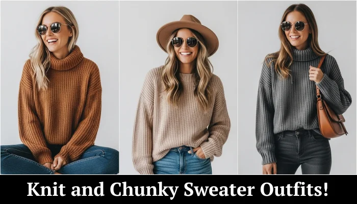 18 Cozy Knit and Chunky Sweater Outfit Ideas