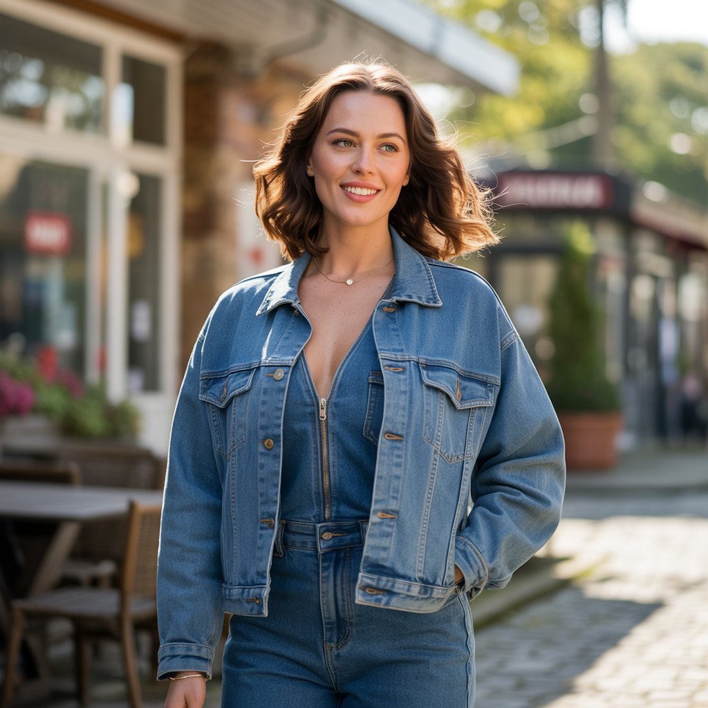 A Jean Jacket and a Jumpsuit