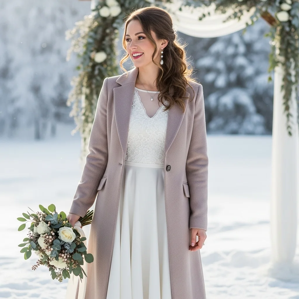 A-Line Dress with a Coat