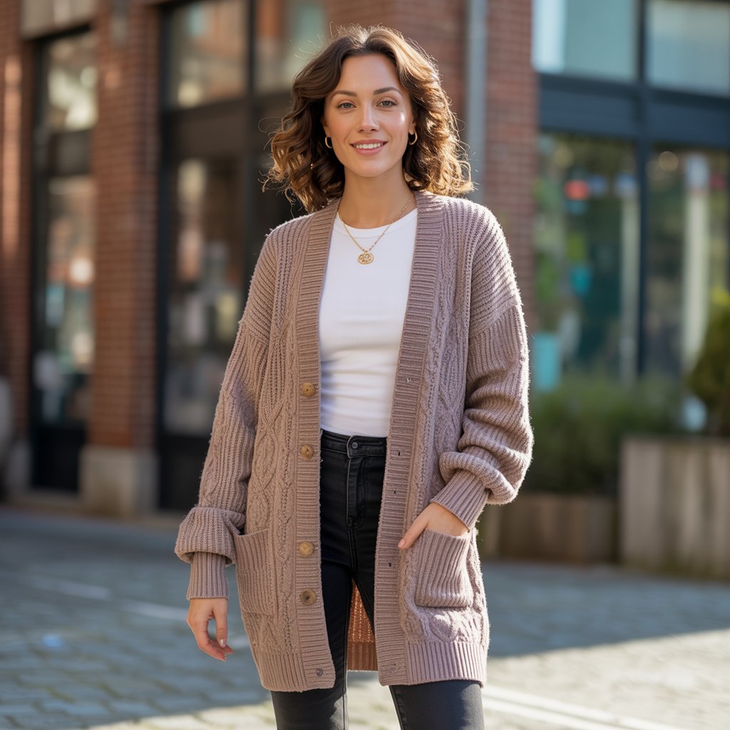 Cardigan Jacket with Leggings