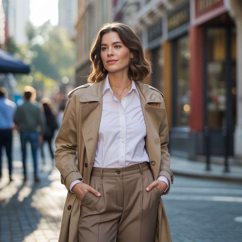 Chic Office Style with Trousers