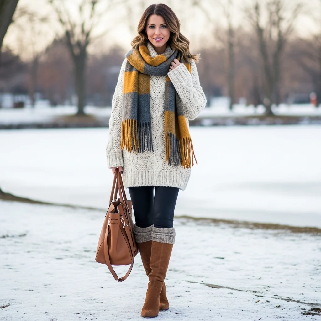 Chunky Knit Sweater Look
