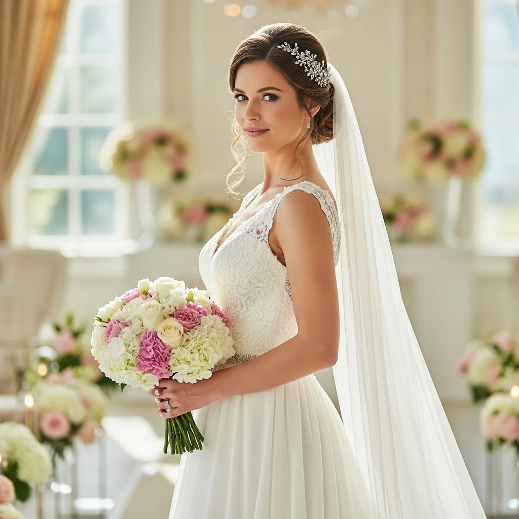 Classic A-Line Chiffon Dress