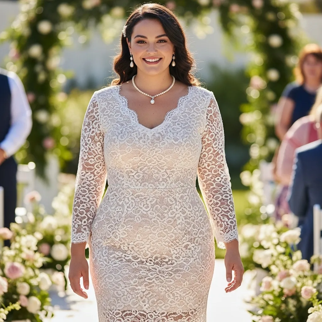 Lace Bodycon Dress plus size