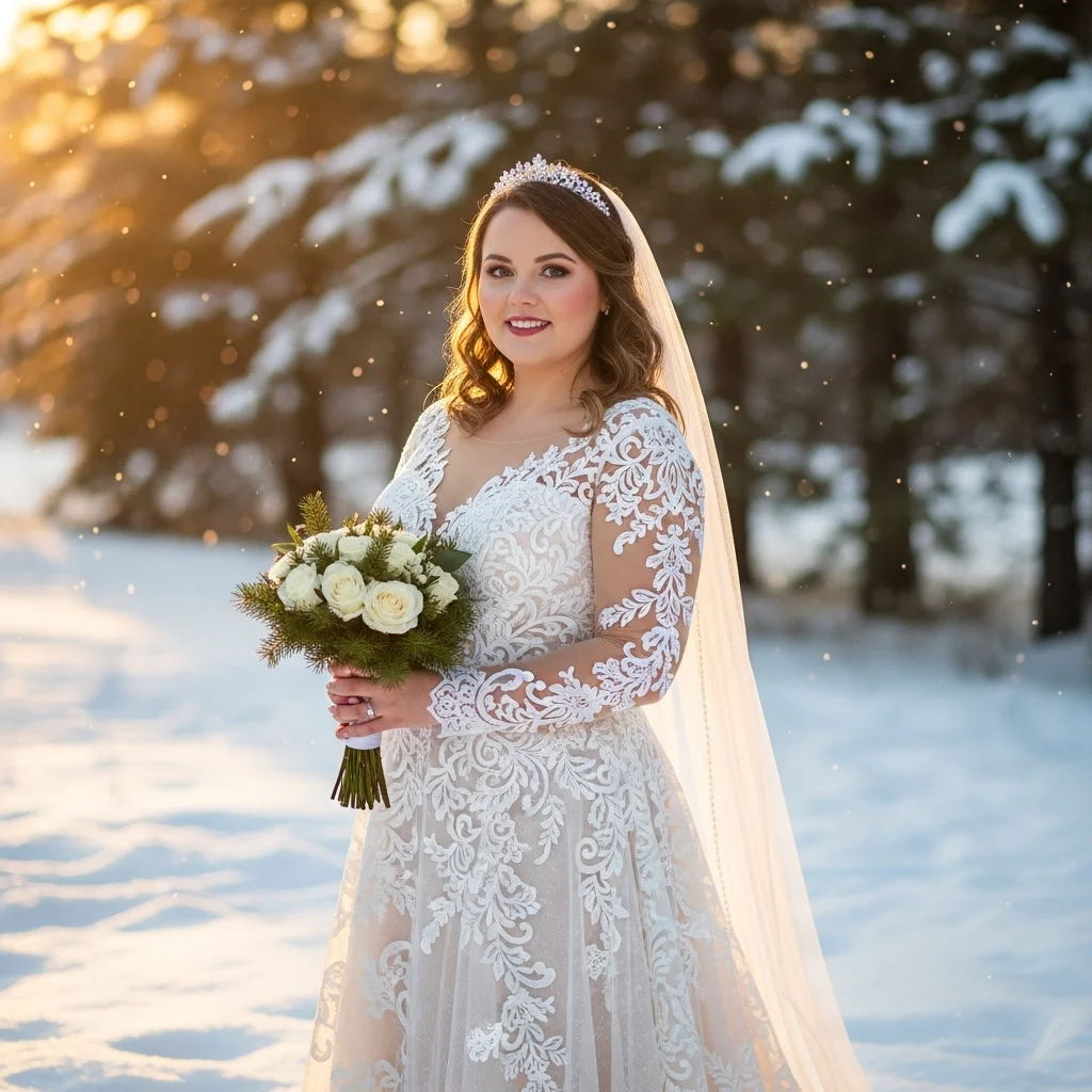 Lace Dress with Sleeves