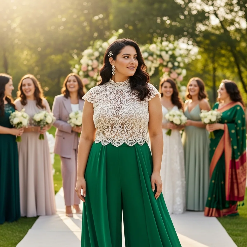 Palazzo Pants with a Fancy Top