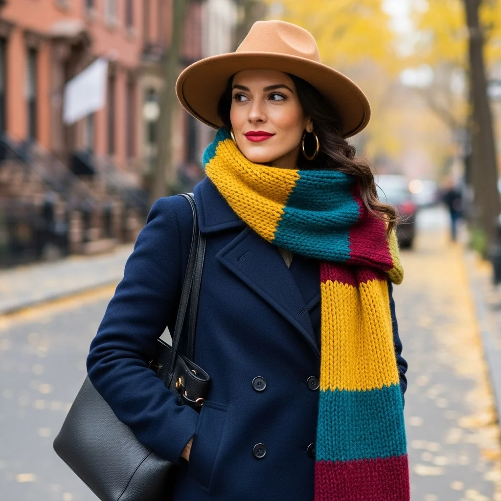 Pea Coat and Statement Accessories