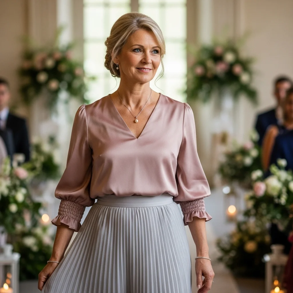 Sophisticated Skirt and Blouse