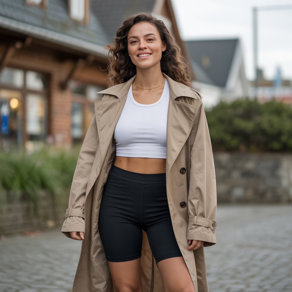 Sporty Style with Biker Short