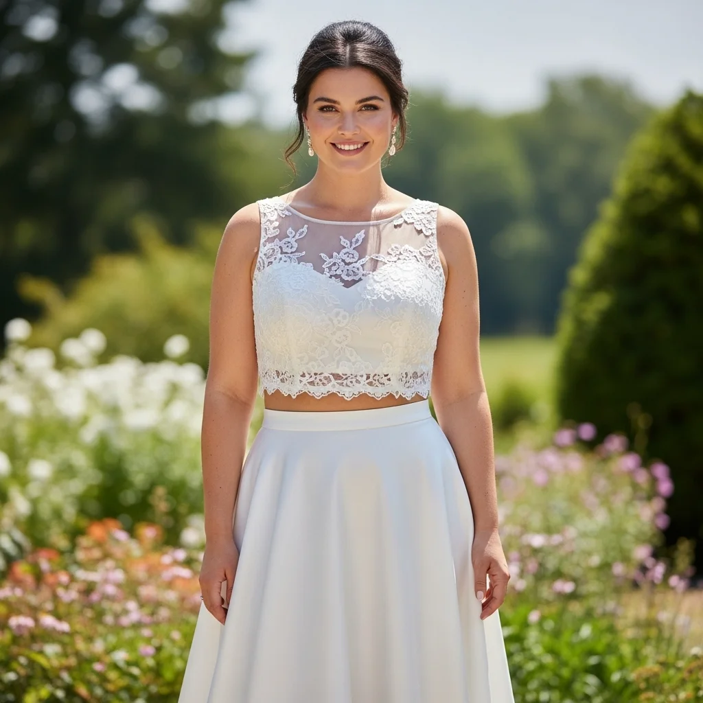 Two-Piece Set with a Skirt and Top