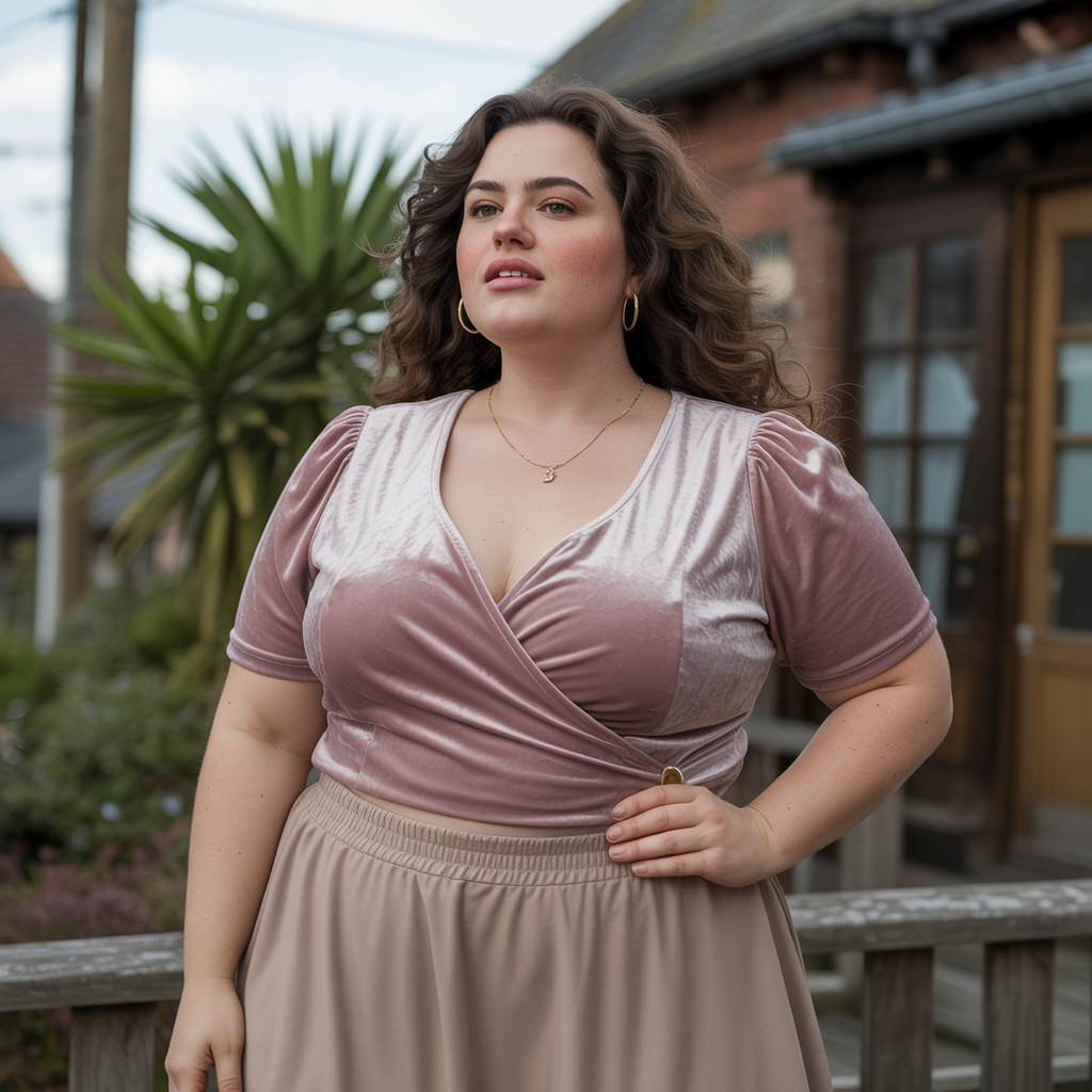 Velvet Top and a Skirt