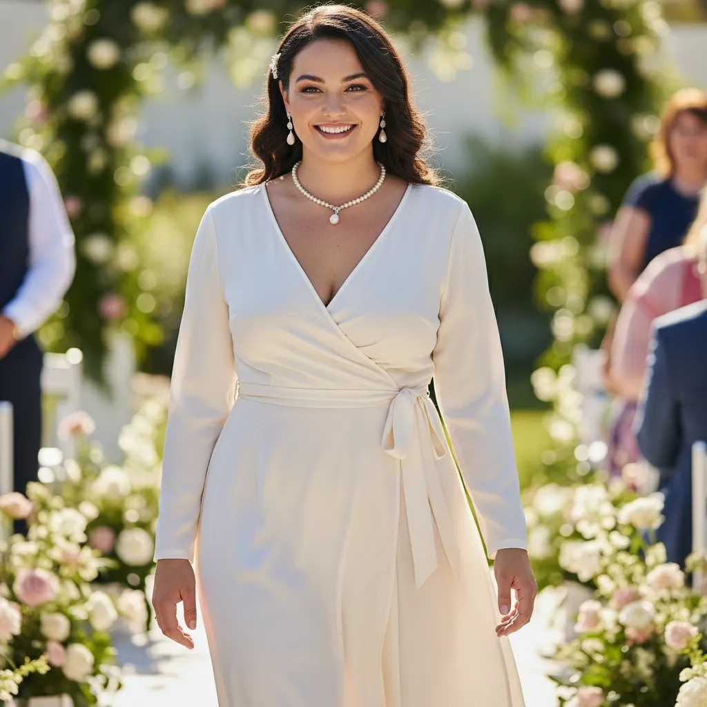 Wrap Dress for Plus size and curvy ladies