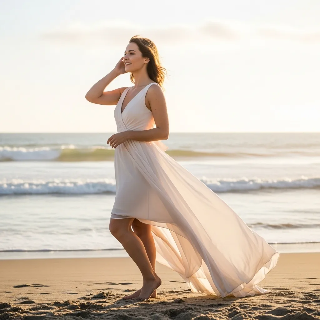 High-Low Hem Chiffon Dress
