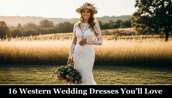 16 Trendy Western Wedding Dresses You’ll Love