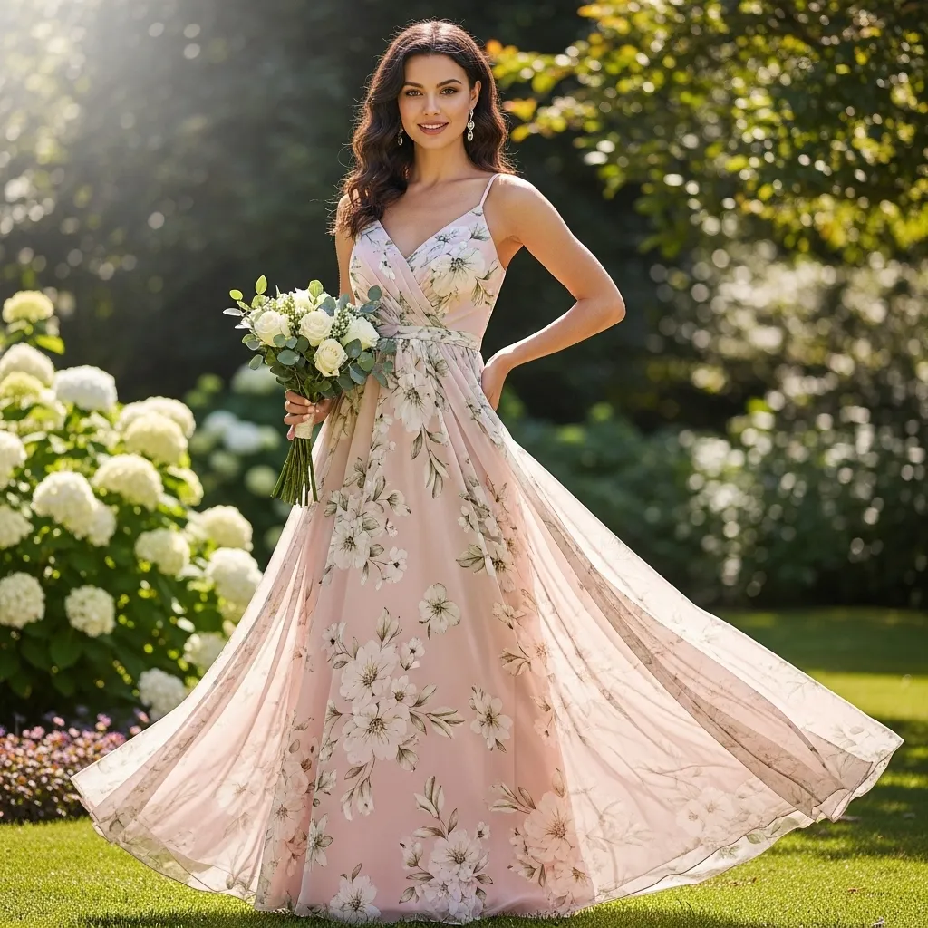 Chiffon Flowy Maxi Dress